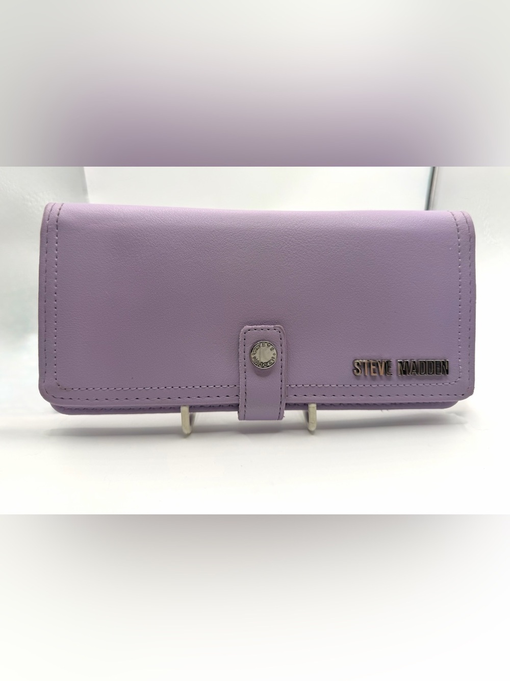 Steve Madden Women's Violet Folding Wallet w/Card Slots & Zip Pocket, Good Cond.
